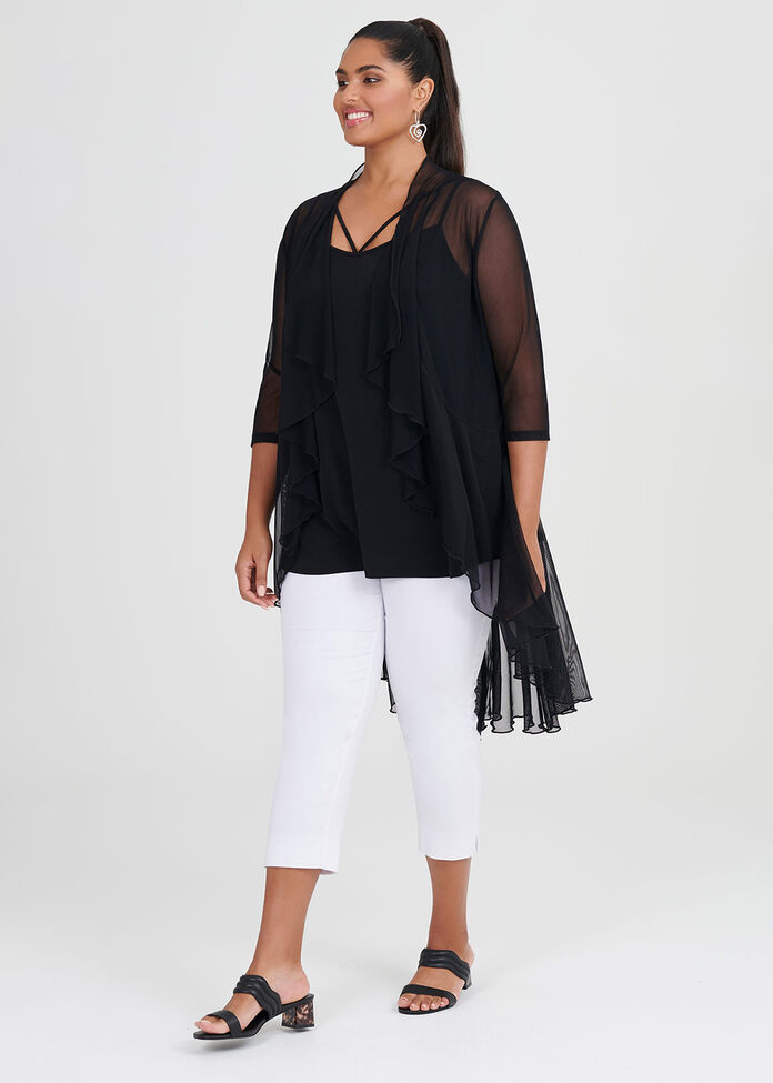 Mesh Frilly Days Cardi, , hi-res