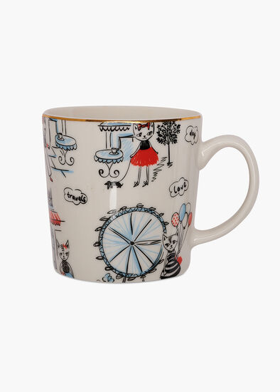 Cat On The Town Mug