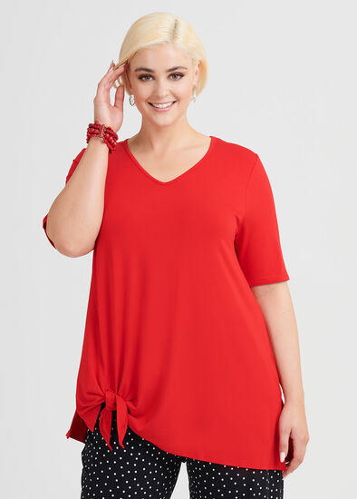 Plus Size Bamboo Side Tie Top