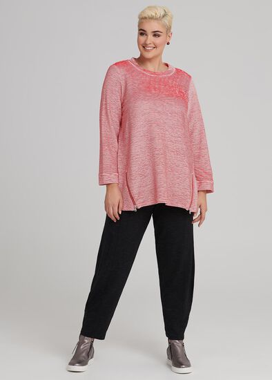 Plus Size Wave Luxe Zip Top