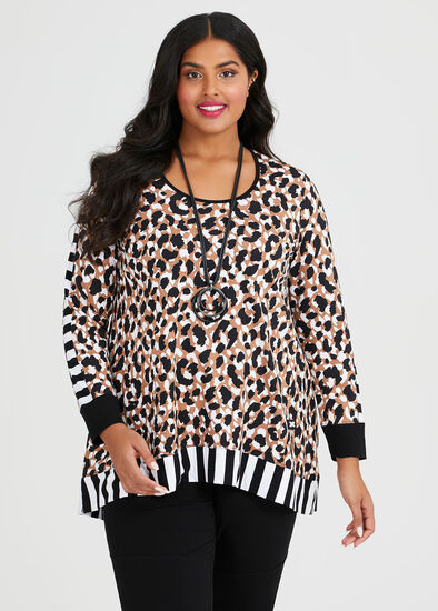 Plus Size Ponte Destination Top