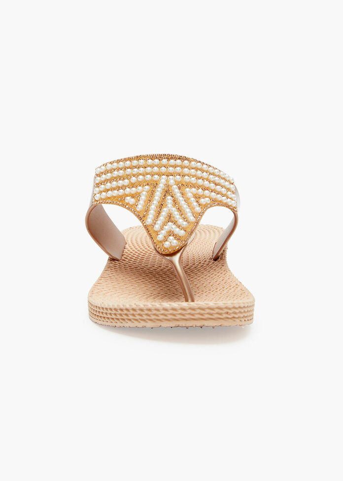 Pearl Wedge Jelly Sandal, , hi-res