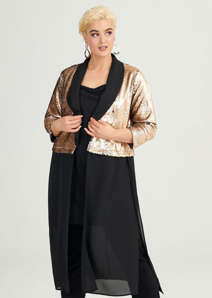 Sequins Glitter Jacket, , hi-res