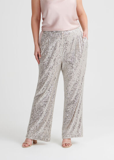 Plus Size Sparkle And Shine Wide Leg Pant