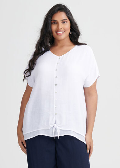 Plus Size Nina Knot Top