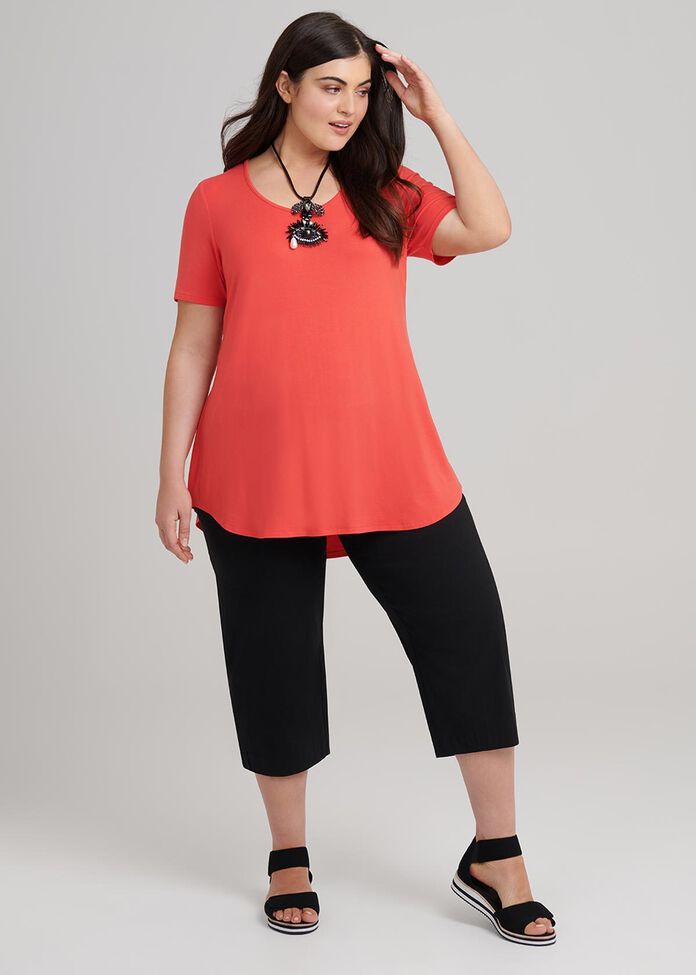 Bamboo Base Short Sleeve Top, , hi-res