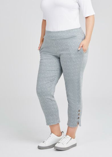 Plus Size Natural Selection Check Pant