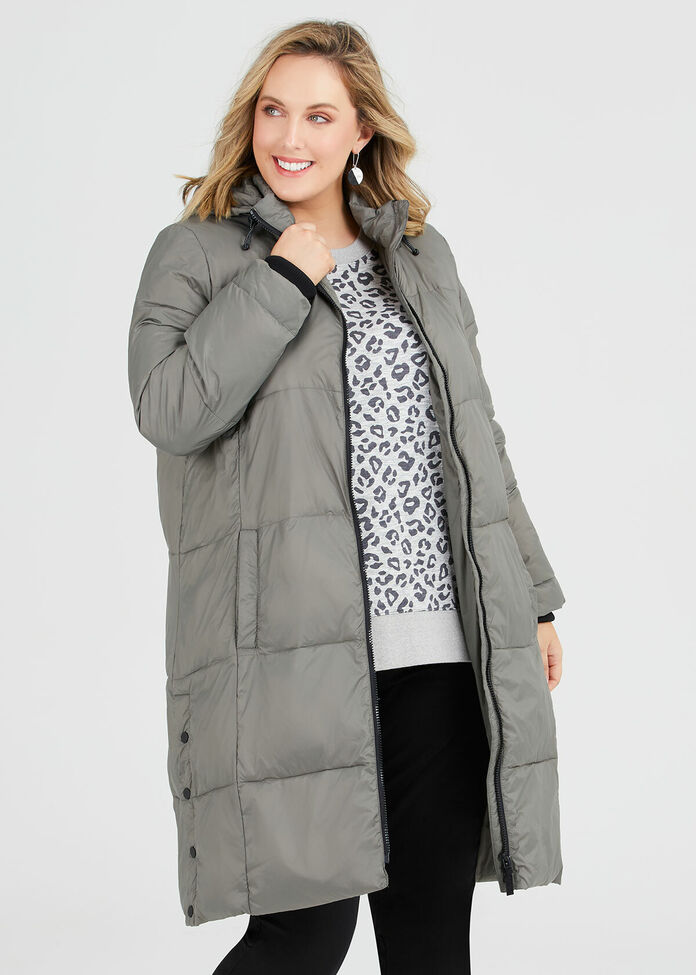 Long Line Puffer Jacket, , hi-res