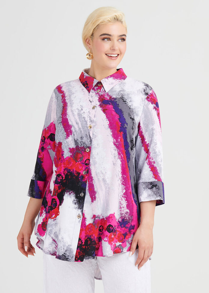 Calypso Viscose Shirt, , hi-res