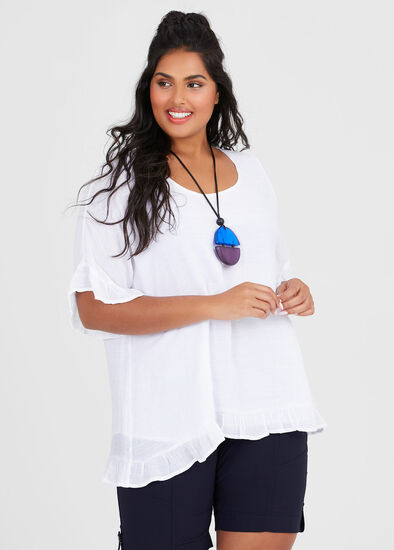 Plus Size Voyage Frilly Top