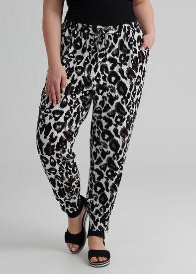 Plus Size Animal Zip Pant