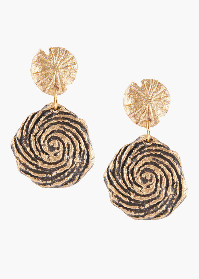 Paper Swirl Earrings, , hi-res