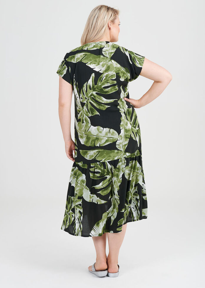 Natural Lush Jungle Dress, , hi-res