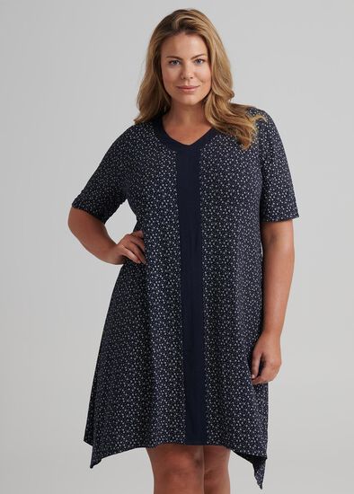 Plus Size Ditsy Floral Nightie