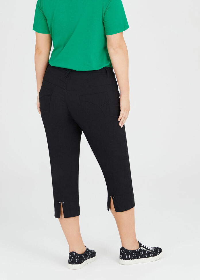 Tencel Trapeze Crop Pant, , hi-res