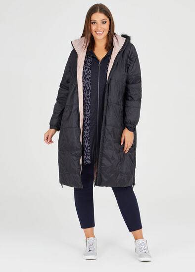 Plus Size Muse Reversible Puffer Coat