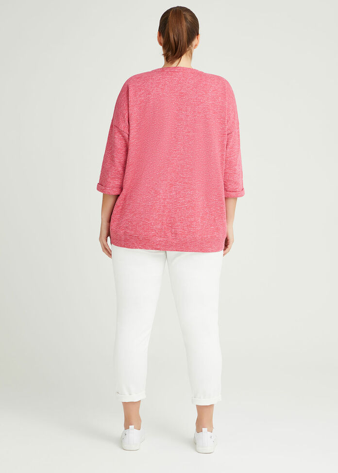 Cotton Leisure Sweat Top, , hi-res