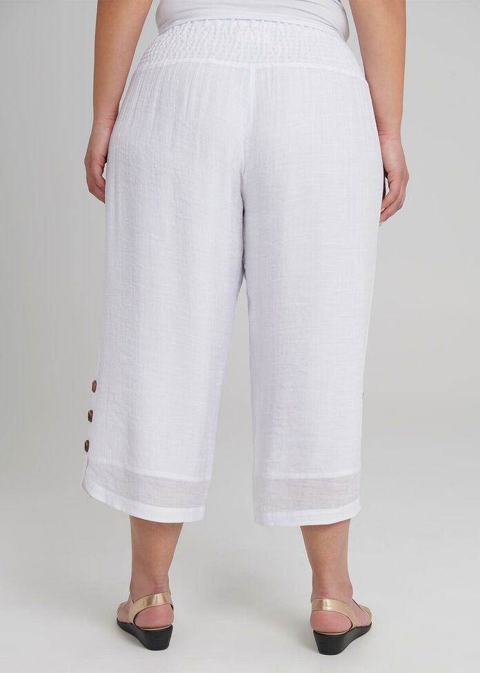 Sahara Button Crop Pant, , hi-res