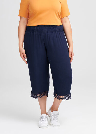 Plus Size Escapade Lace Crop Pant