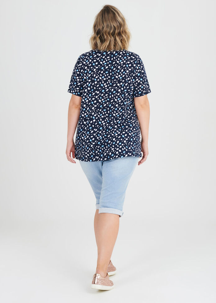 Cotton Mix Terrazzo Top, , hi-res