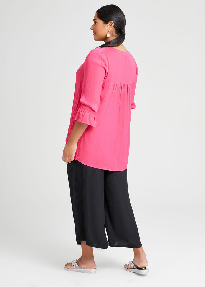 Luxe Avea Gathered Top, , hi-res