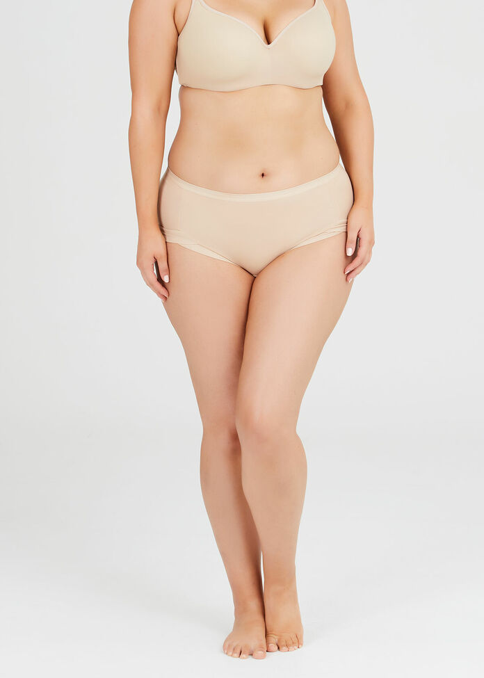 2Pk Bamboo Midi Briefs, , hi-res