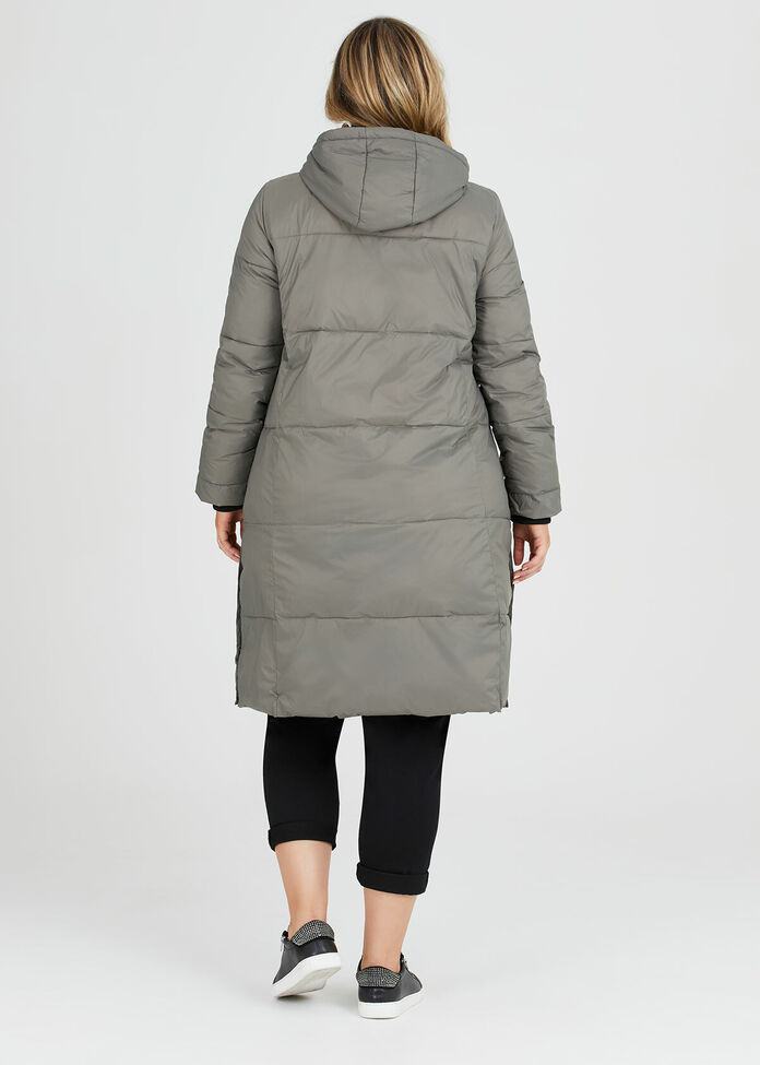 Long Line Puffer Jacket, , hi-res