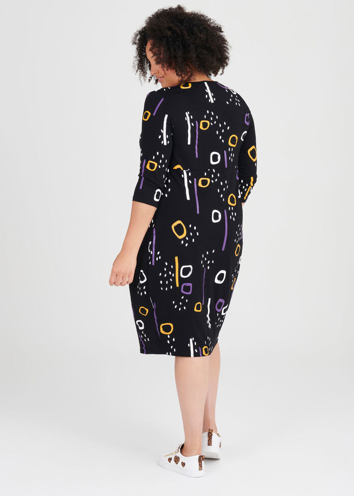 Natural Rain On Me Spot Dress, , hi-res