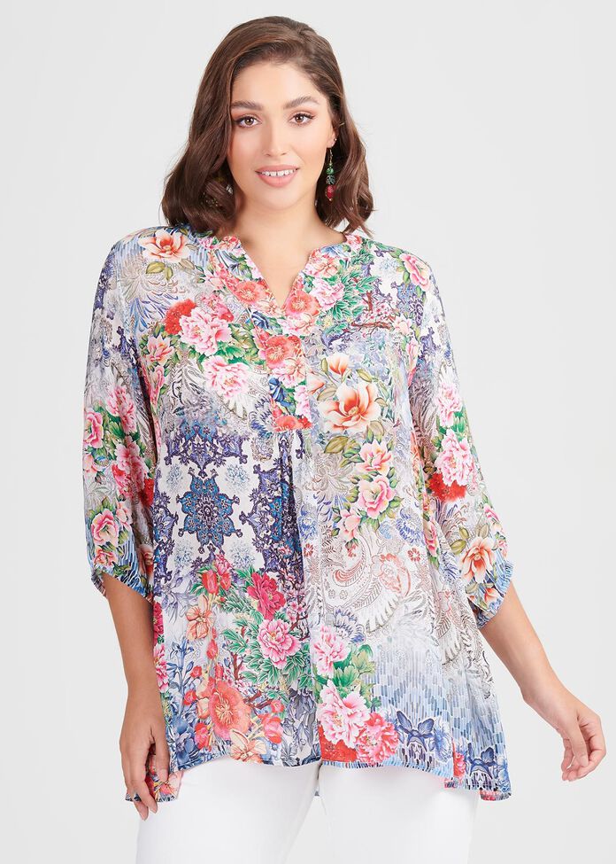 Natural Bloom Tunic, , hi-res