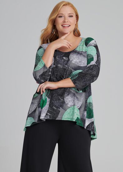 Plus Size Pattern Player Top