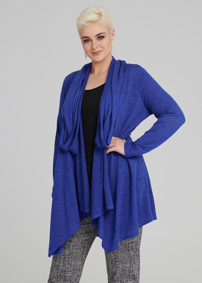 Winter Blues Wool Cardi, , hi-res