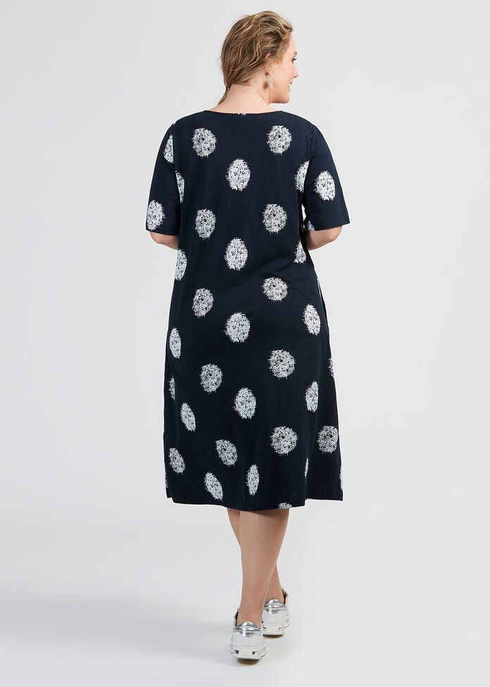 Cotton Ella Spot Dress, , hi-res