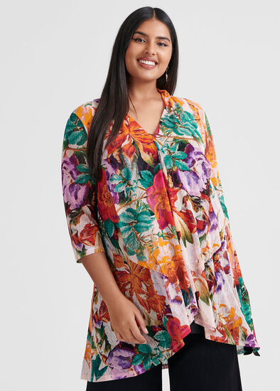 Plus Size Floral Tales Tunic