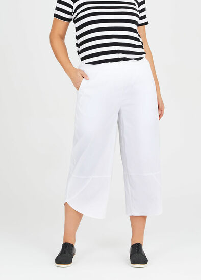 Plus Size Tencel Trapeze Wide Leg Pant