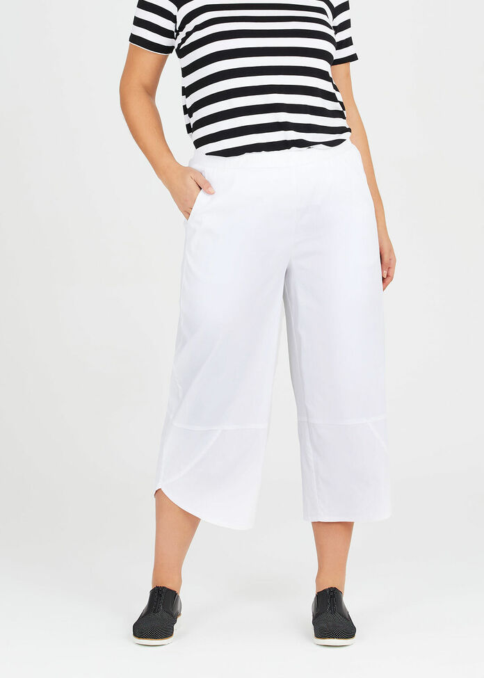 Tencel Trapeze Wide Leg Pant, , hi-res