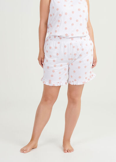 Plus Size Organic Puff Spot Pj Short