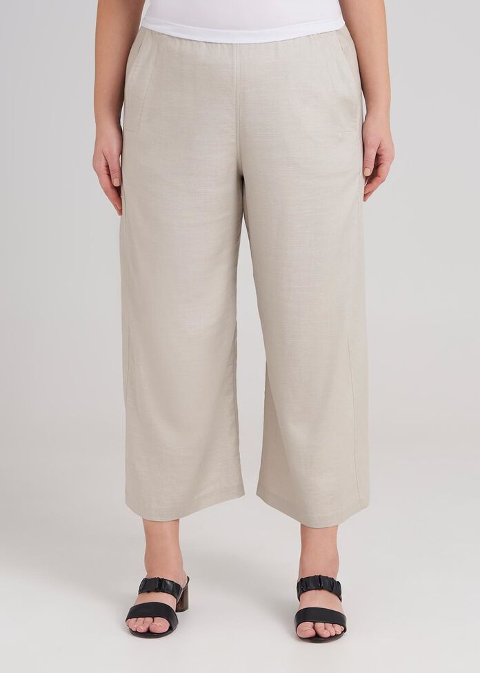 Cropped Wide Leg Pant, , hi-res