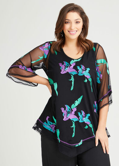 Plus Size Florette Embroidered Tunic