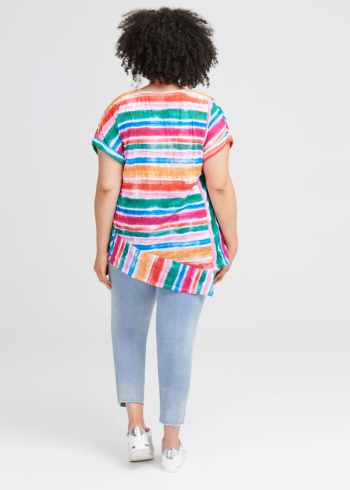 Tropical Stripe Top, , hi-res