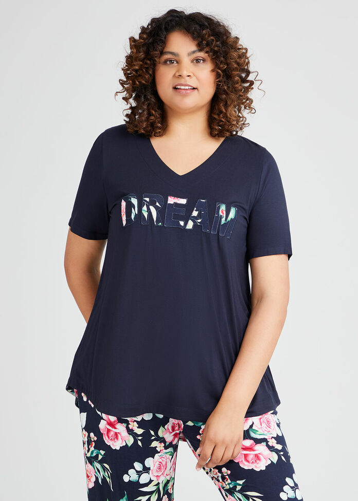 Bamboo Bouquet Pyjama Top, , hi-res