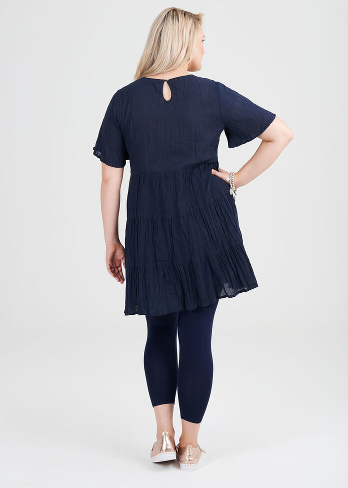 Cotton Tiered Tunic, , hi-res