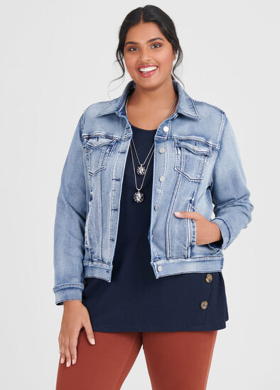 Plus Size Classic Denim Best Friend Jacket