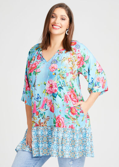 Plus Size Natural Rosa Tunic