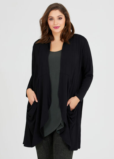 Plus Size Bamboo Foundation Cardigan