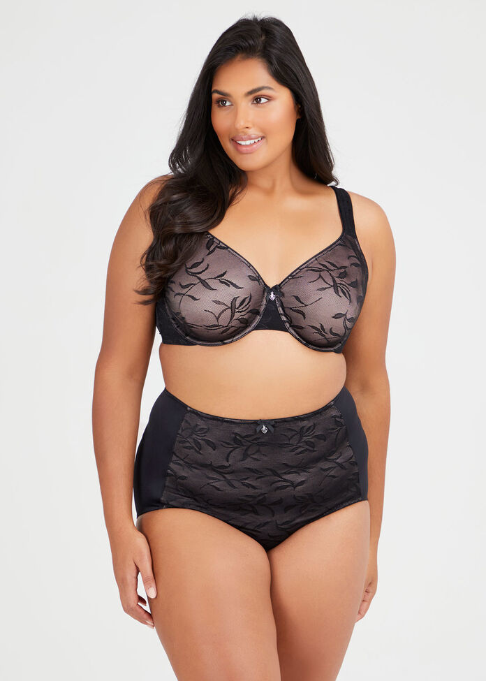 Smooth Lace Underwire Bra, , hi-res