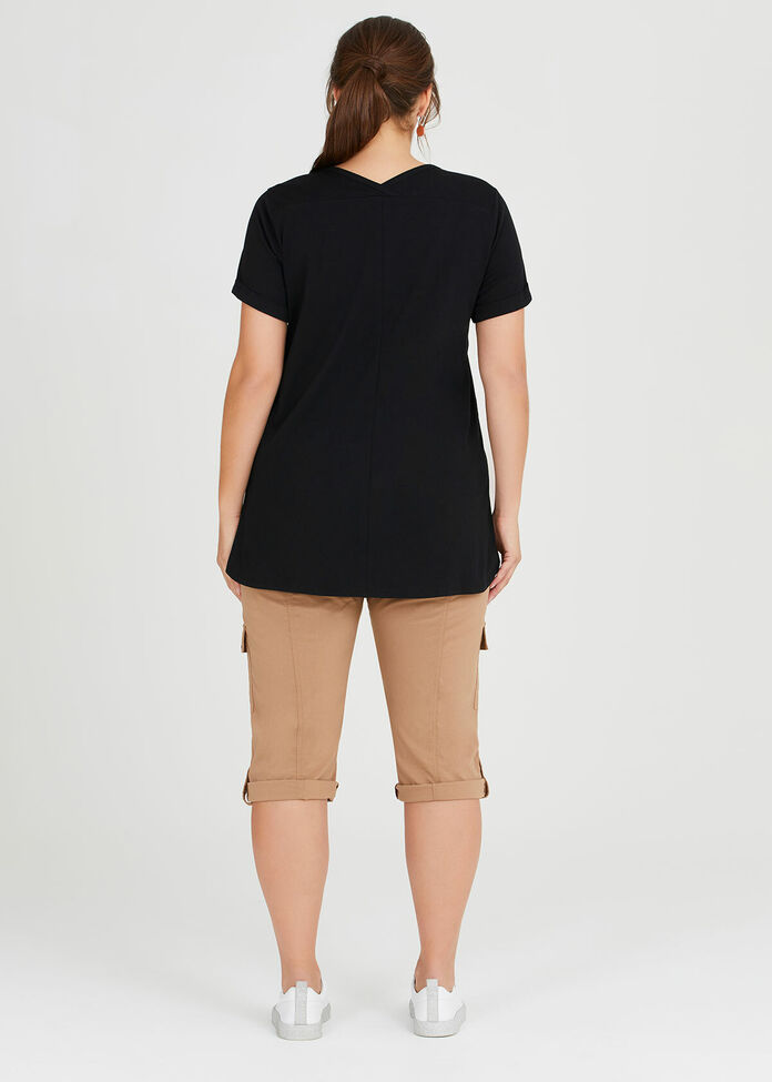 Organic Cuff Pocket Tee, , hi-res