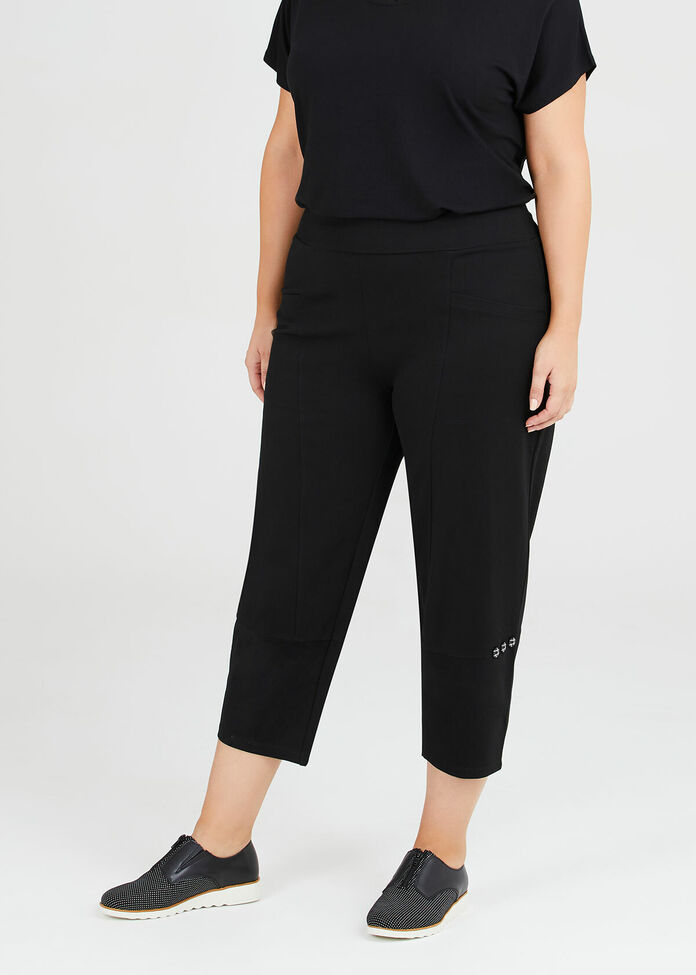 Tara Bamboo Ponte Crop Pant, , hi-res