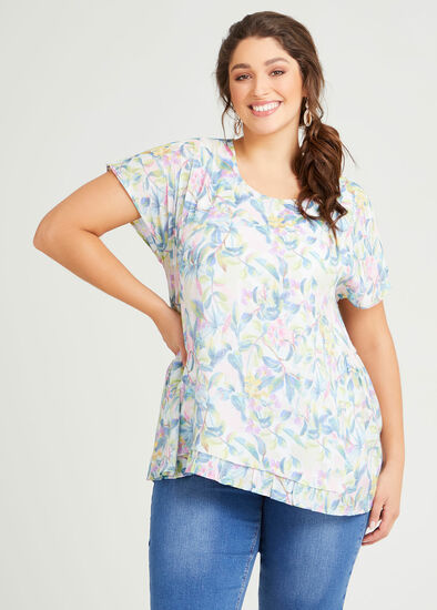 Plus Size Natural Paloma Layered Top