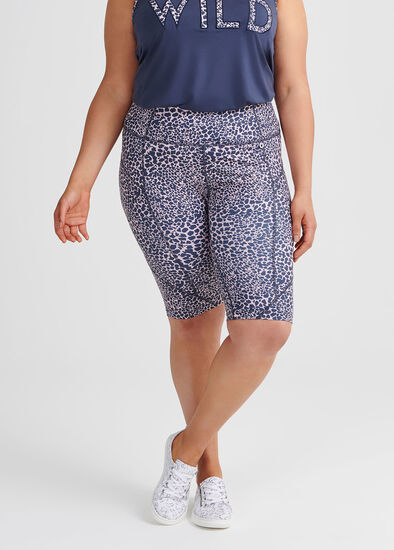 Plus Size Wild Spliced Bike Short