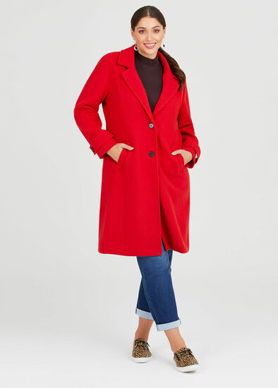 Plus Size Paris Long Coat